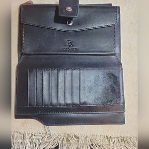 Bostanten Black, RFID blocker ALL LEATHER wallet. Lots of Card slots. SUPER SOFT